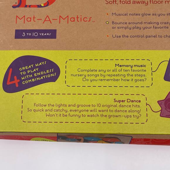 Mat-A-Matics Soft Musical Fold Away Music Mat Dance Memory Wacky Sounds 3-10 yrs - Picture 11 of 16